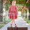 Cotton Linen Fabric Childrens Dresses Ruffles Cuff Kid Clothing Fall Linen Dress