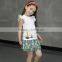 New design Classic White &amp Black Chevron Pattern Girl Dress Children Sleeveless Maxi Dress