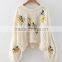 EY0897S Fashion women pullover 2016 embroidery designs sweaters