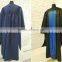 Graduation gowns with hood and cap