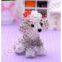 3d handmade beaded dog cut 2013 animal crystal charm