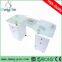glass top manicure table