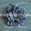 4.5Inch DIY Accessories Large Satin Flowers With Shiny Gem Center Flat Back