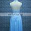 Sexy Halter Design Long Chiffon Girls Bridesmaid Dress Pattern