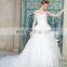 ED A-line Strapless Button Beads& Appliques Floor Length Organza Wedding Dress