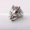 Latest Design High Quality Hollow Wolf Stainless Steel Ring