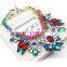 Wholesale  Latest Designs Flower Necklace, Handmade Gemstone Collar Necklace Jewelry