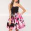 Sweetheart Bust With Floral Printed Skirt Cocktail Dresses Party Dresses