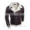 Men's Latest Factory Design Custom Winter PU Leather Jacket