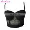 Paypal Accept black sequins adjustable straps underwear women stylish sexy new style bra