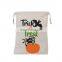 8 OZ Cotton Drawstring Bags Canvas Candy Bags Halloween Gift Bags Pumpkin Spider Hallowmas Tricks Or Treats Bags