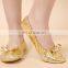 Bestdance bellydance foldable flats shoes ballet dance flats shoes foldable soft heel shoes OEM