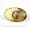 Golden custom logo Metal furniture labels