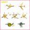 Customized Gold/Silver Plated Metal 3D Airplane Pin Badge