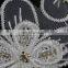 100%polyester beaded flower lace trim for decorative