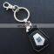 Custom PU leather keychain with printing your logo metal keyring