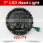 hot sale h4 H13 plug 7 inch 75W LED driving lite with lowered Upper beam