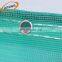 Durable construction debris scaffold safety net in roll with grommets