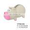 Rhinoceros shape interactive dog toy pet latex toy with squeaker