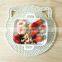 hand braided round table mat for restaurant