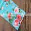 New design floral pant set organic cotton kids 2pcs clothes