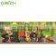 Jungle style kids outdoor play zone playground plastic slide on sale