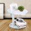 Newest design super quality clear tempered glass table top with ogee edge