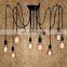 10 Lights E27 Ceiling Spider Pendant Lamp Shade Light Antique Classic Adjustable Retro Chandelier Dining Hall Bedroom Lights