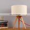 Burlywood Wooden table lamp modern industrial style nice look table lamps for home decor 2018 hot sale