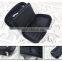 Concise black zippered makeup bag, design for small cosmetic tools