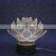 Wholesale 3D led lamp base, wood table lamp illusion acrylic sensor night light