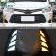 Carest 1Pair Car LED Daytime Running Lights DRL and Streamer Turn Signal fog lamp cover for Toyota Vios 2021