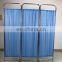 Portable 201 Stainless Steel Frame 3 Folding Partition medical Ward Screen for Hospital