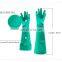 oem colored reusable car dish washing clothes cleanroom nitrile cleaning green gloves 8 mil 33 46 60 80 cm extra long