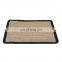 K&B rattan woven round fabric table mat tray rectangle folding table mat food serving tray
