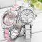 LONGBO 80303 2019 New Arrival Fashion Elegant Women Analog Quartz Watches Luxury Lady Rhinestone Ceramic watches