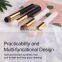 Private Label Pink Wooden Handle Lash Cleansing Brush Nose Blackhead Eyelash Cleaning Makeup Cleaner Brush