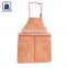High Black Fitting Matching Stitching Fashion Style Wholesale Cooking Genuine Leather Apron at Competitive Price