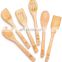 Wooden Spoons for Cooking 6-Piece Bamboo Utensil Set Wood Spatula Spoon Nonstick Kitchen Utensil Set Premium Quality