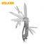 Outdoor Multi-Purpose Combine Tool Black Multi-Purpose Tool Keychain Swiss Knife Folding Pocket Tool