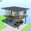 Two Flatpack Container Combined Stilt Container House Jungle House on Stilts with Veranda and Roof in Davao
