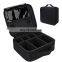 Personalized Bride Organizer Black Private Label Large Waterproof Professional Travel Custom Makeup Bag
