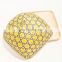 Hot Sale Yellow Square Bamboo Food Cover tray with dome mesh Supplier