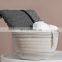 Home Decor Soft Natural White and Grey Cotton Rope Basket Multipurpose Cotton Baskets for Plants, Laundry, Storage, Cosmetics