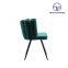 Tiptop Luxury Nordic Design Dinning Furniture sillas Metal Leg Upholstery Fabric Modern Velvet Dining Chairs For Dining Room Restaurant
