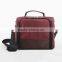 Durable Burgundy Nylon Lunch Cooler Bag Insulated Food Lunch Cooler Bag For Office With Adjustable Shoulder Strap