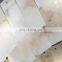 Customized natural alabaster  villa hotel bedroom living room dining room decor lighting industrial brass bracket pendant light