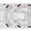 OEM Manufacturer Deluxe Large Whirlpool Spa Pool Outdoor 8 Person Hot Tub JY8001