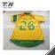 Hot sale full sublimation printed rugby jersey green and yellow