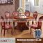 Round dining table set with lazy susan